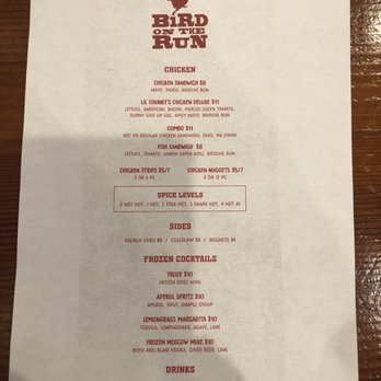 Bird On The Run - Simple menu - decent prices. - Chicken Shop Near Me - Pittsburgh, Pennsylvania Bird On The Run - Simple menu - decent prices. - Chicken Shop Near Me - Pittsburgh, Pennsylvania