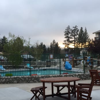 Holiday Inn The Lodge at Big Bear Lake - Looking right out of our room 104 - Big Bear, CA