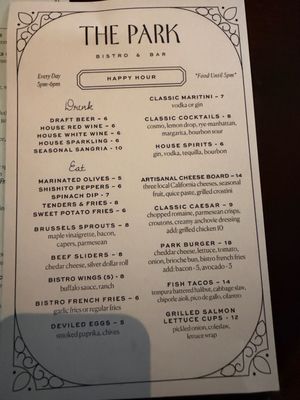 Menu photo 4 The Park Bistro & Bar Lafayette, CA Menu photo 4 The Park Bistro & Bar Lafayette, CA