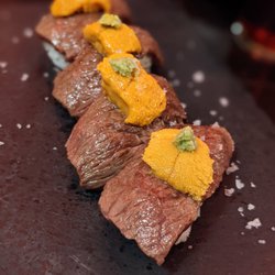 Tamari Bar - "Best bites" - wagyu topped with uni