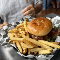 Juniper’s Restaurant - Korean Smashed Burger special,