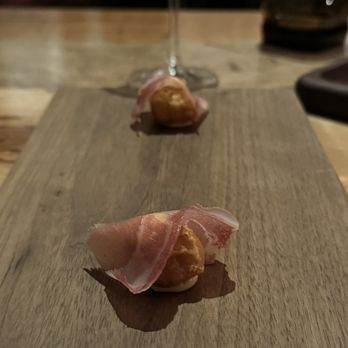 Barley Swine - prosciutto wrapped small bite - New American Near Me - Austin, Texas