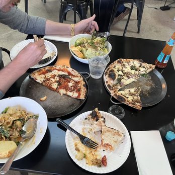 The Parlor - Funghi pizza, margherita, green goddess salad and orecchiette. - Pizza Near Me - Tustin, California The Parlor - Funghi pizza, margherita, green goddess salad and orecchiette. - Pizza Near Me - Tustin, California