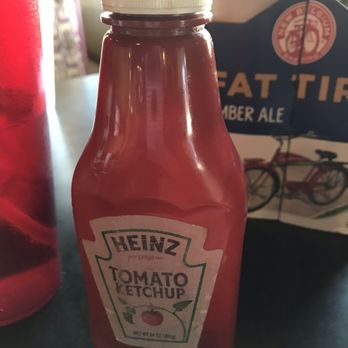 Molly B Restaurant - Dirty old ketchup bottle - who knows how old the tomato "juice" was inside. - American Near Me - Estes Park, Colorado Molly B Restaurant - Dirty old ketchup bottle - who knows how old the tomato "juice" was inside. - American Near Me - Estes Park, Colorado