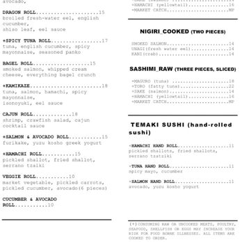 One Flew South - Sushi Menu - New American Near Me - Atlanta, Georgia One Flew South - Sushi Menu - New American Near Me - Atlanta, Georgia
