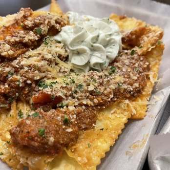 Loaded Elevated Nachos - Toasted Ravioli - New American Near Me - St. Charles, Missouri Loaded Elevated Nachos - Toasted Ravioli - New American Near Me - St. Charles, Missouri
