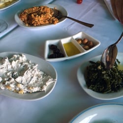 Cunda Balık - Deniz börülcesi, Girit ezmesi ve deniz fasülyesi. Mmmmm yummyyyyyyy