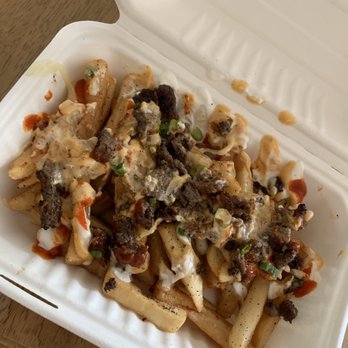 Blue Saigon - Shaking Beef loaded fries- this was good! - Asian Fusion Near Me - Pittsburg, California Blue Saigon - Shaking Beef loaded fries- this was good! - Asian Fusion Near Me - Pittsburg, California