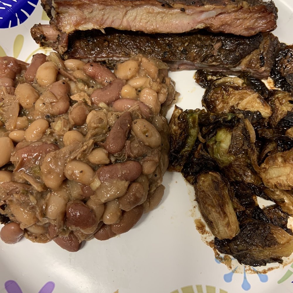 Mike's BBQ - Leftovers for Lunch! Baked Beans, Brussels Sprouts, and Ribs. - Barbeque Near Me - Philadelphia, Pennsylvania Mike's BBQ - Leftovers for Lunch! Baked Beans, Brussels Sprouts, and Ribs. - Barbeque Near Me - Philadelphia, Pennsylvania