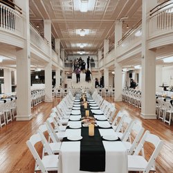 A wedding reception layout on our first floor.