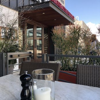 Nick's Manhattan Beach - Set up outside table, entrance to Nick's - American Near Me - Manhattan Beach, California