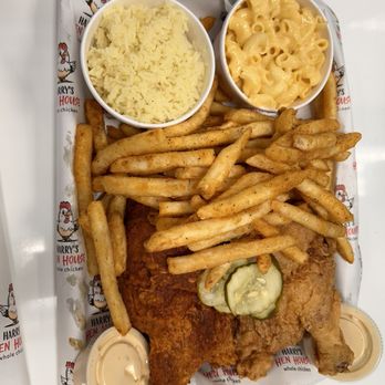 Harry's Hen House - $16.99 whole chicken combo with half n half spicy and regular chicken. - Chicken Wings Near Me - Fresno, California