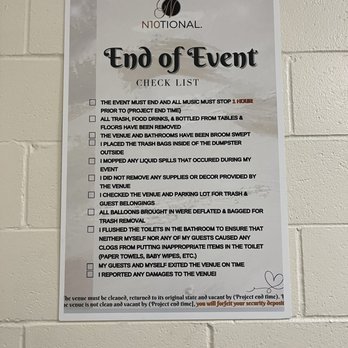 Intentional Events Spaces - End of event rules- very helpful to make sure you get your deposit back! - Venues & Event Spaces Near Me - Antioch, California Intentional Events Spaces - End of event rules- very helpful to make sure you get your deposit back! - Venues & Event Spaces Near Me - Antioch, California