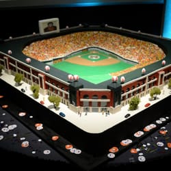 Opulent Cakes - The Texas Ranger Stadium made as a Groom's cake,