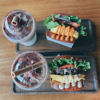 Semicolon Cafe - Top: Avocado Sandwich Bottom: Bulgogi Sandwich 2 Tiramisu Lattes - Sandwiches Near Me - Chantilly, Virginia Semicolon Cafe - Top: Avocado Sandwich Bottom: Bulgogi Sandwich 2 Tiramisu Lattes - Sandwiches Near Me - Chantilly, Virginia