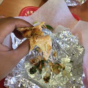 Las Palapas - What's left of my delicious fish taco - Mexican Near Me - Yuma, Arizona Las Palapas - What's left of my delicious fish taco - Mexican Near Me - Yuma, Arizona