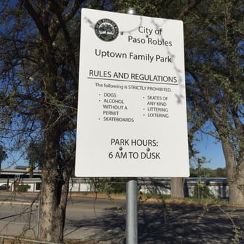 Uptown Family Park - Hours and rules - Parks Near Me - Paso Robles, California