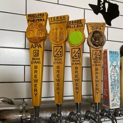 Bois d'Arc Brewery - Some of our beers on tap.