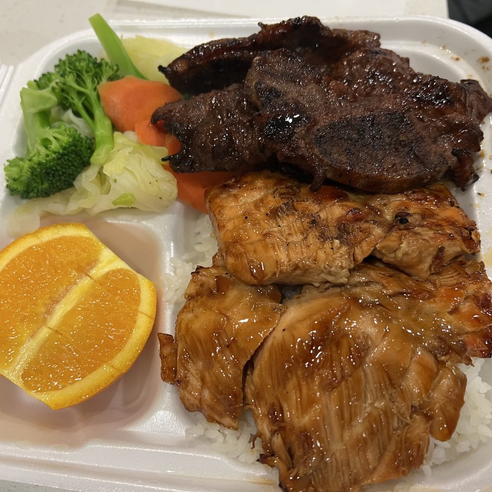 Yaho Grill - Chicken and beef rib plate. - Japanese Near Me - Cypress, California Yaho Grill - Chicken and beef rib plate. - Japanese Near Me - Cypress, California