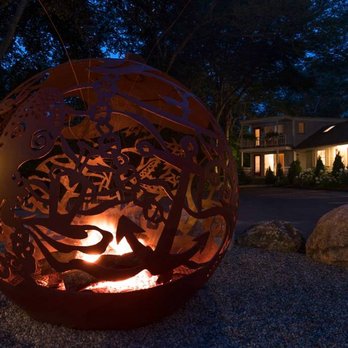 Treehouse Lodge - Our amazing fireball fire-pit crafted by the talented Sandra Vlock. - Hotels Near Me - Woods Hole, Massachusetts Treehouse Lodge - Our amazing fireball fire-pit crafted by the talented Sandra Vlock. - Hotels Near Me - Woods Hole, Massachusetts