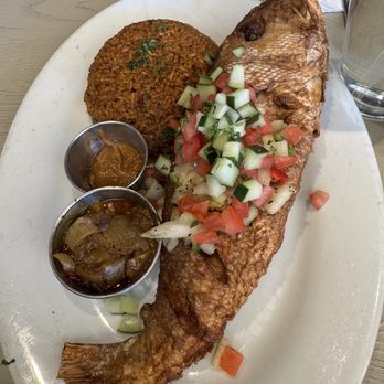 Calabash African Kitchen - Red snapper fried - African Near Me - Las Vegas, Nevada