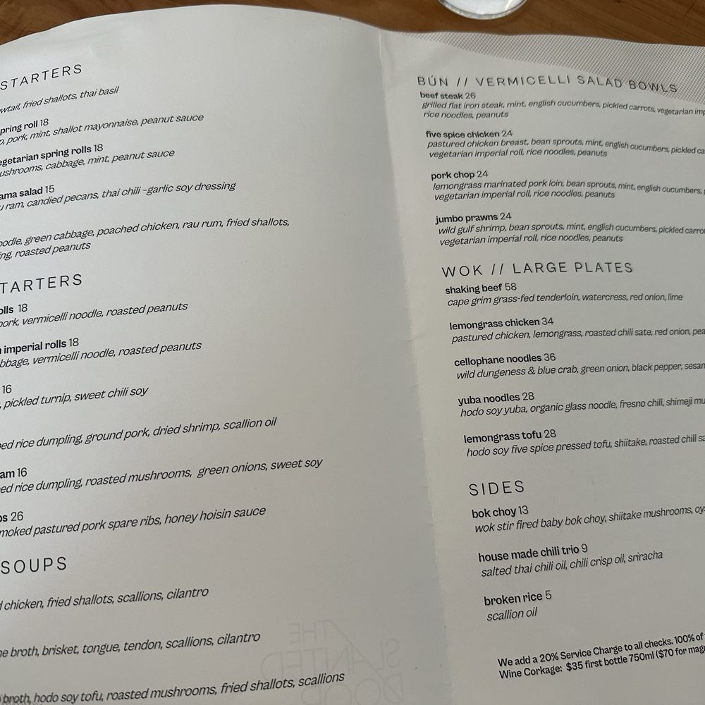 Slanted Door - Menu - Vietnamese Near Me - Napa, California Slanted Door - Menu - Vietnamese Near Me - Napa, California