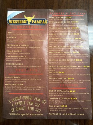 Menu photo 1 Western Pampas West Palm Beach, FL