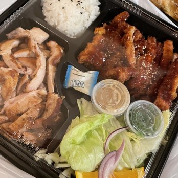 Sushi in the Box - Chicken Teriyaki and chicken cutlets bento box. - Sushi Bars Near Me - Arcadia, California