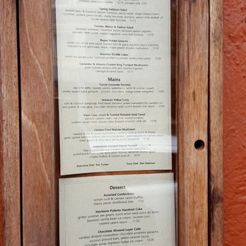 Millennium - Main Menu as of July 2017 - Vegan Near Me - Oakland, California Millennium - Main Menu as of July 2017 - Vegan Near Me - Oakland, California