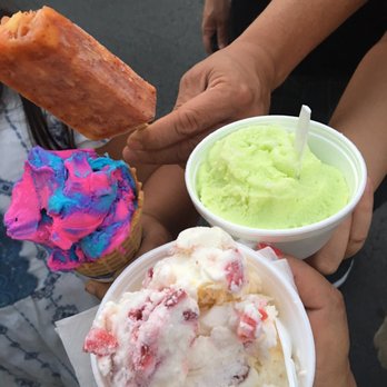 Paletería La Monarca Michoacana - Paleta fruta con Chile,Cotton Candy ice cream cone  Scoop of Coconut with Stawberries & Cream in a cup Lemon ice cream - Mexican Near Me - Raleigh, North Carolina