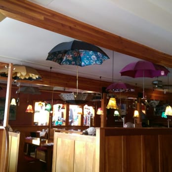 Drift Inn - Umbrella's on the ceiling. - New American Near Me - Yachats, Oregon