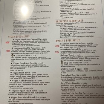 Wally's - Menu - New American Near Me - Surf City, New Jersey Wally's - Menu - New American Near Me - Surf City, New Jersey
