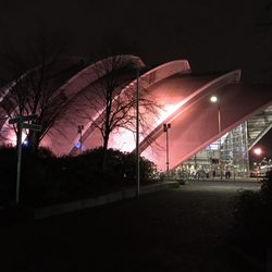 Clyde Auditorium - The Armadillo - At night