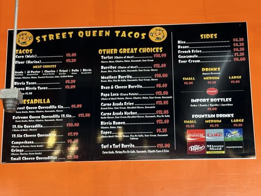 Menu photo 1 Street Queen Tacos Maricopa, AZ Menu photo 1 Street Queen Tacos Maricopa, AZ