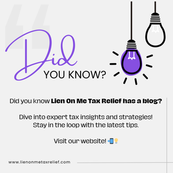 Lien On Me Tax Relief - Tax Services Near Me - Carlsbad, California Lien On Me Tax Relief - Tax Services Near Me - Carlsbad, California