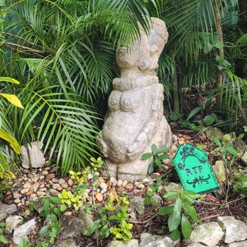 Mayan Cacao Company - A statue of a female Mayan goddess. Notice the pregnancy. - Food Tours Near Me - Cozumel, ROO