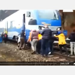 Meridian -Züge - wer Bahnfahren liebt ,der schiebt .