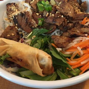 Pho Bowl - Bun aka Vermicelli Salad with pork & Spring Roll - Vietnamese Near Me - Clearwater, Florida Pho Bowl - Bun aka Vermicelli Salad with pork & Spring Roll - Vietnamese Near Me - Clearwater, Florida