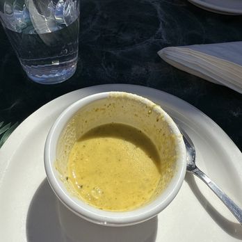 Gobble This - Sample of the green chili cream of broccoli soup. With just the perfect amount of heat. - Salvadoran Near Me - Albuquerque, New Mexico