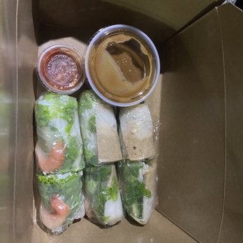 Happy Buddha Kitchen - Shrimp and pork rolls / goi cuon - Vegetarian Near Me - Temple City, California Happy Buddha Kitchen - Shrimp and pork rolls / goi cuon - Vegetarian Near Me - Temple City, California