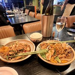 Ricepot Restaurant - Holy Basil Chicken (L) Hokkien Noodle (R)