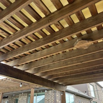 Green Key Exterior Solutions - Pergola with poly cover - Landscaping Near Me - Cedar Hill, Texas Green Key Exterior Solutions - Pergola with poly cover - Landscaping Near Me - Cedar Hill, Texas