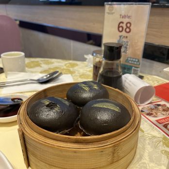 Diamond Bay Restaurant - Squid ink bun - Dim Sum Near Me - Seattle, Washington