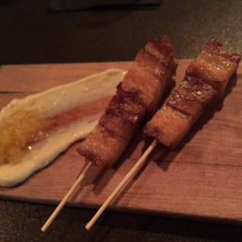 There - It taste like litson (Filipino roast pig) on a stick. - New American Near Me - Telluride, Colorado