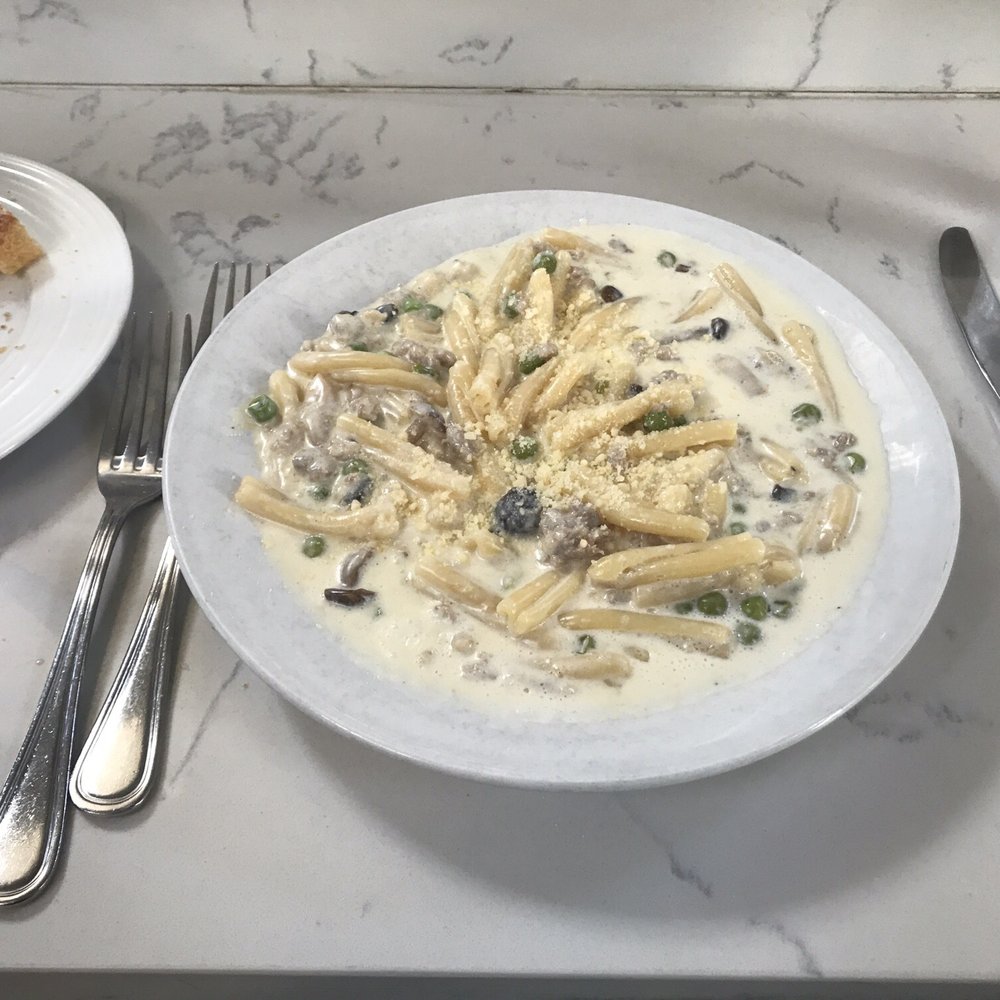 Locanda Ravello - The Wild Mushroom Strozzapreti with Peas was tasty... but less cream please. - Italian Near Me - Danville, California Locanda Ravello - The Wild Mushroom Strozzapreti with Peas was tasty... but less cream please. - Italian Near Me - Danville, California