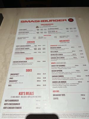 Menu photo 1 Smashburger Denver, CO
