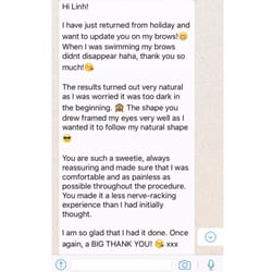 Brows&Lashes - Client's feedback.