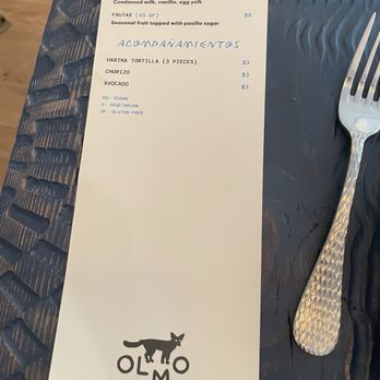 Olmo - Menu - Mexican Near Me - Brooklyn, New York