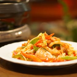 Yang-Zi - Ojingo Bulgogi - Marinierter Tintenfisch, direkt am Tisch zubereitet!