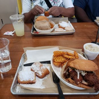 Beignet Spot - Fried jerk chicken sandwich - Coffee & Tea Near Me - Riverside, California